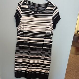 Soho Apparel Monochrome Striped Top